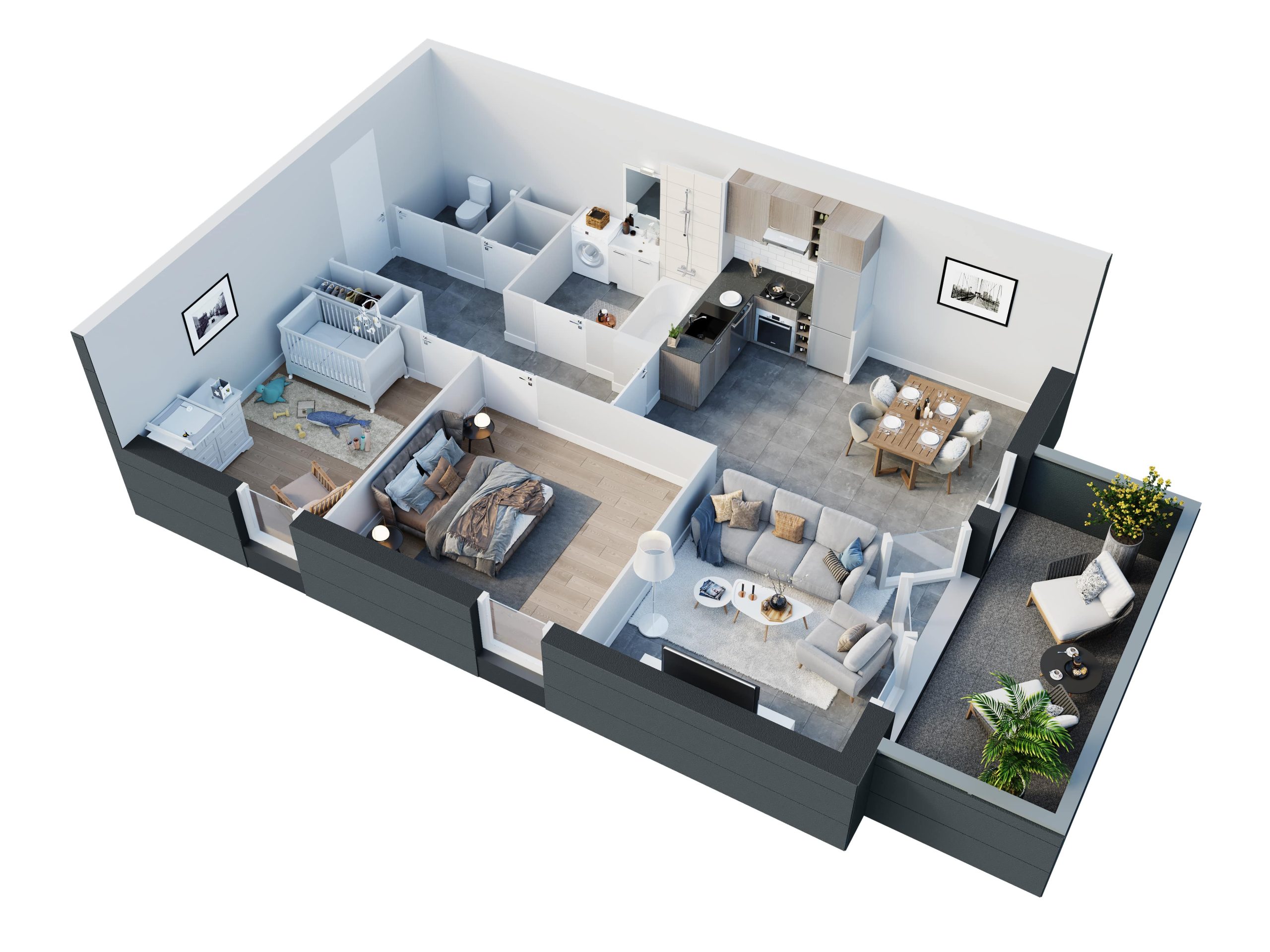 3D floor plan