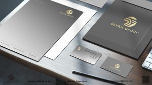 Bộ ấn phẩm nhận diện thương hiệu của Seven Group