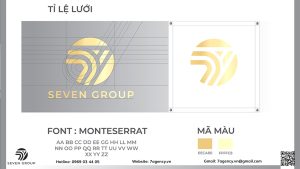 Lưới logo của thương hiệu Seven Group