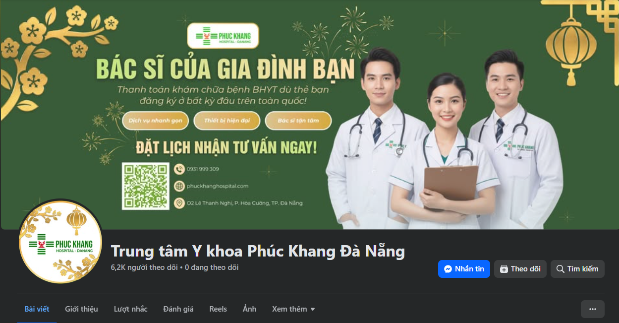 Fanpage Trung tâm Y khoa Phúc Khang