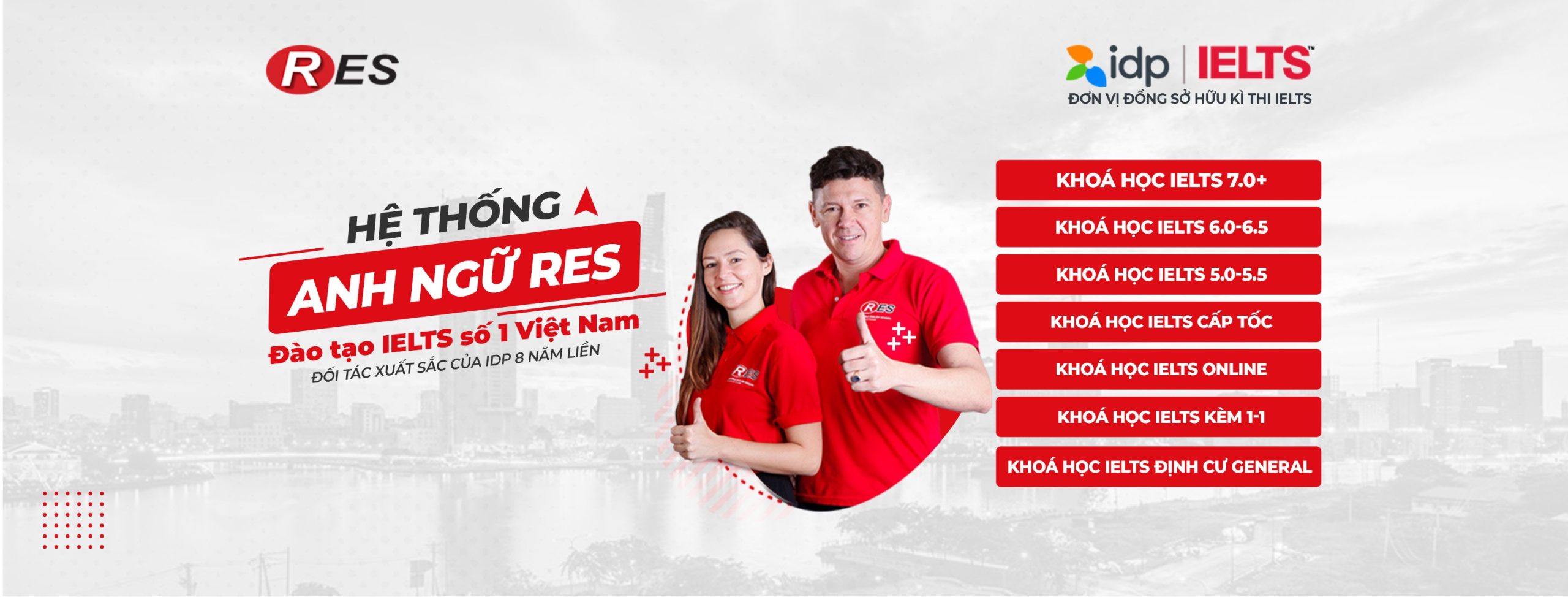 Những dịch vụ của RES English Center cần được truyền tải qua TVC