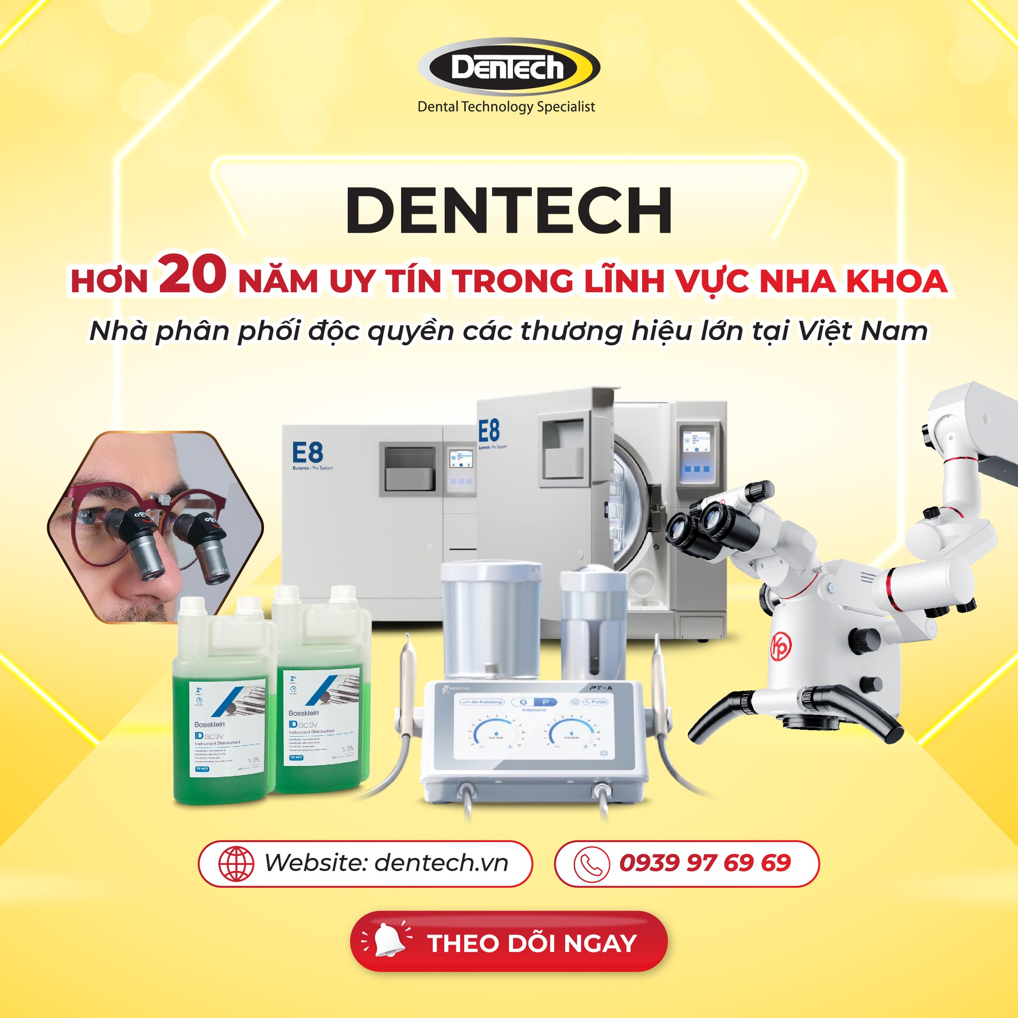 Thiết Bị Nha Khoa Dentech với hơn 20 năm uy tín trong lĩnh vực nha khoa