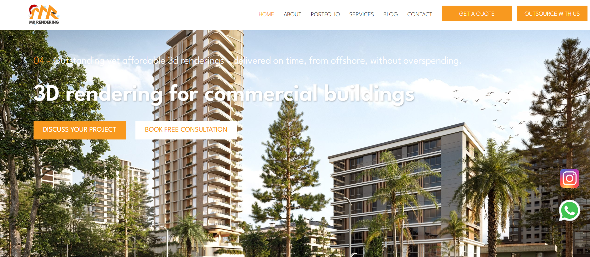 Website của Mr Rendering được thiết kế bởi Seven Group.